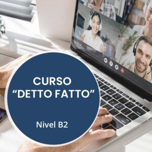 4 personas realizando el curso de Italiano Online B2 de Ama l'Italiano